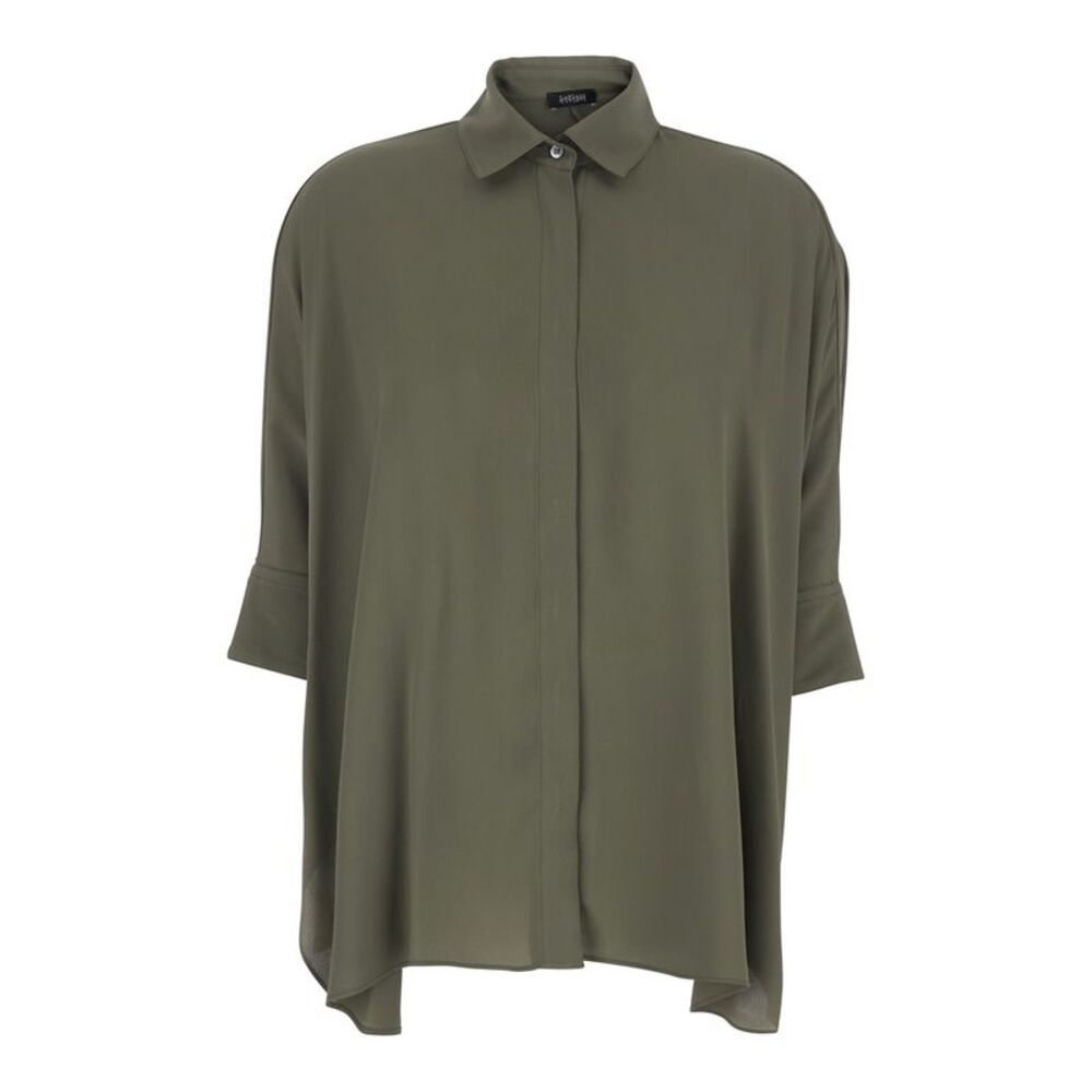 Plain Women Double Georgette Shirt